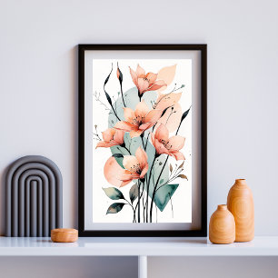 Ethereal Garden Forms Poster
