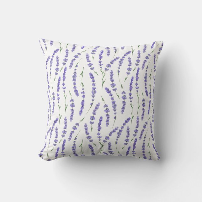 Ethereal Garden Whispers Throw Pillow (Front)