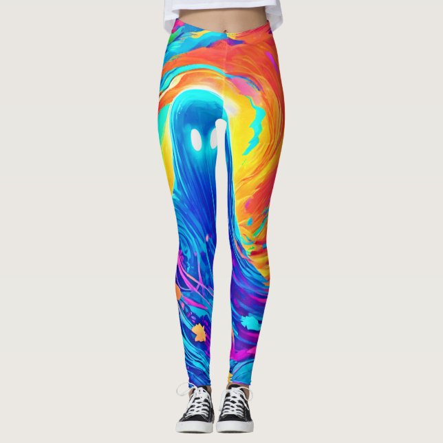 Ethereal Ghostly Creation Leggings (Front)