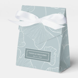 Ethereal Ginkgo Biloba Wedding Favour Box