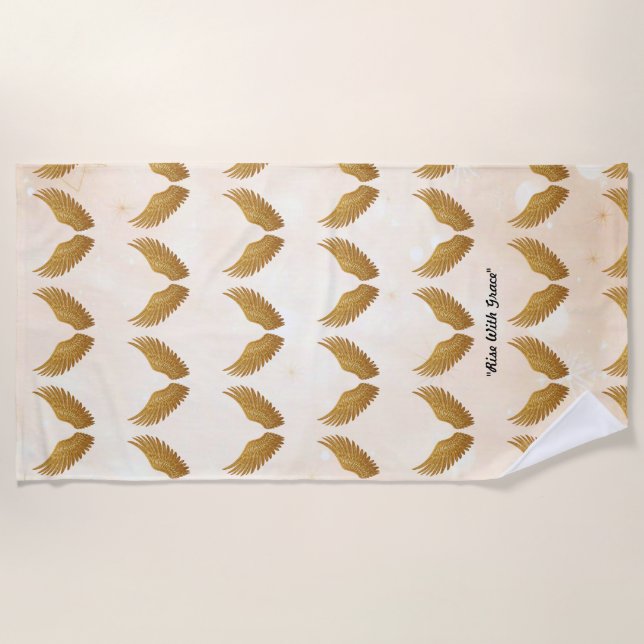 "Ethereal Glow" Beach Towel (Front)
