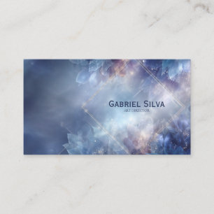 Ethereal Glowing Celestial Crystal Business Card