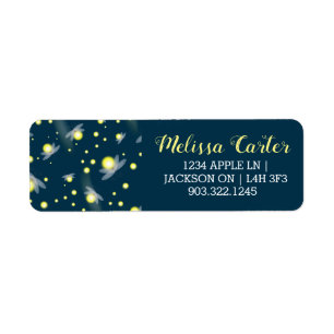 Ethereal Glowing Fireflies at Night Pattern