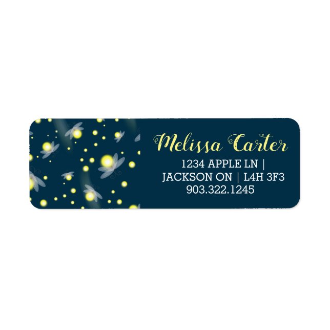 Ethereal Glowing Fireflies at Night Pattern (Front)