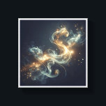 Ethereal Golden Smoke Abstract - Enchanting Glowin Canvas Print<br><div class="desc">A captivating abstract composition featuring fluid, ethereal smoke swirls illuminated by magical golden light and shimmering stardust. The graceful S-curve of the glow against a deep, dark atmosphere creates a sense of mystery and cosmic elegance. Perfect for meditation spaces, modern bedrooms, or as a sophisticated dreamlike focal point in contemporary...</div>