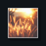 Ethereal Golden Sunset Meadow - Warm Sunbeams and  Canvas Print<br><div class="desc">Capture the magic of the "golden hour" with this serene botanical piece featuring wild grass illuminated by a radiant sunset. The soft bokeh of light and the warm, amber sunbeams create a dreamy, peaceful atmosphere that invites nature's calm into your home. A perfect addition to a cozy bedroom, a meditation...</div>