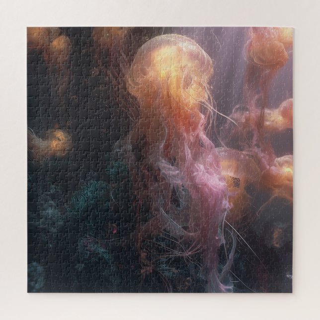 Ethereal Jellyfish Jigsaw Puzzle (Vertical)