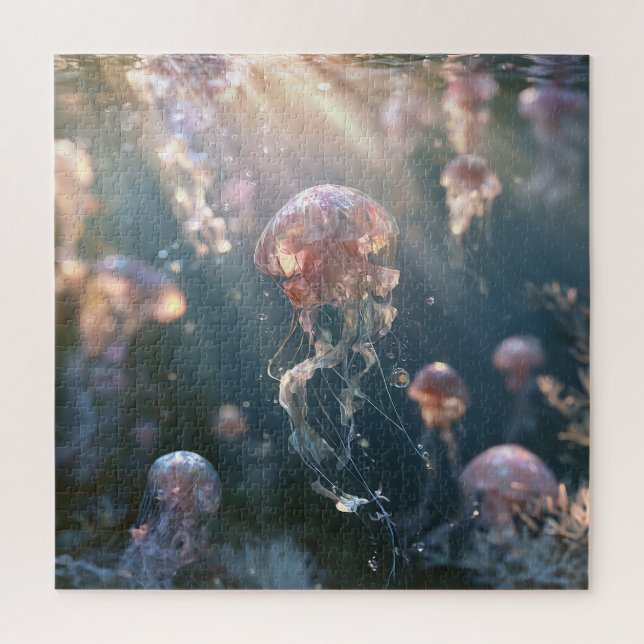 Ethereal Jellyfish Jigsaw Puzzle (Vertical)