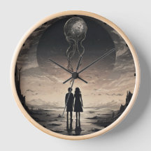 Ethereal Journey - Surreal acrylic wall clock