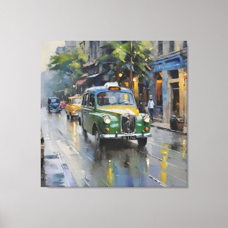 Ethereal Kolkata: Monsoon Symphony Canvas Print