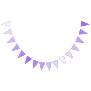 Ethereal Lavender Romantic Soft Gradients Bunting Flags