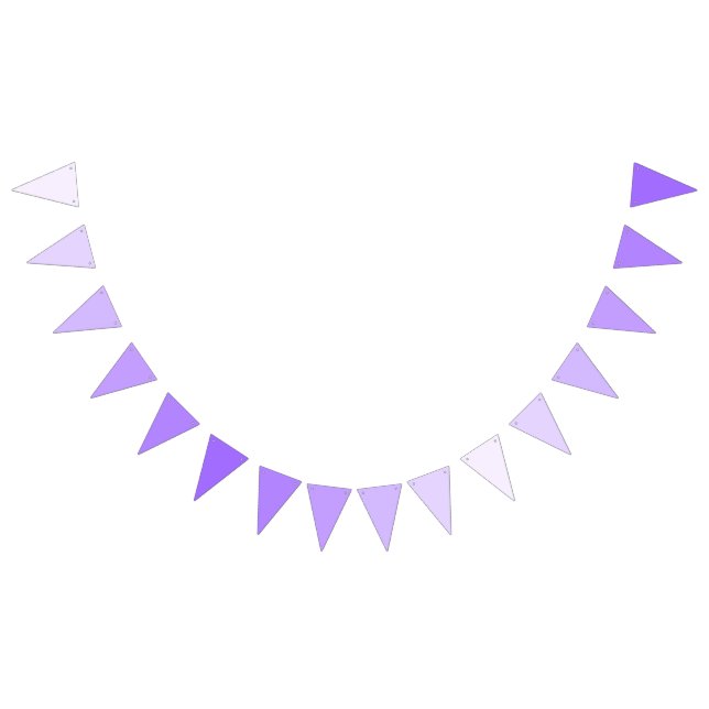 Ethereal Lavender Romantic  Soft Gradients  Bunting Flags (All)