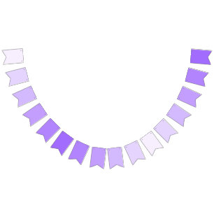 Ethereal Lavender Romantic Soft Gradients Bunting Flags