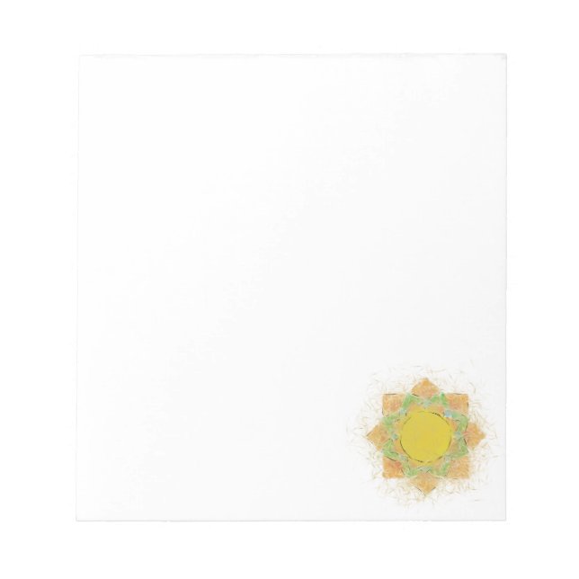 Ethereal Lotus Flower Custom Notepad (Front)