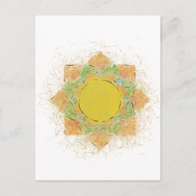 Ethereal Lotus Flower Postcard (Front)