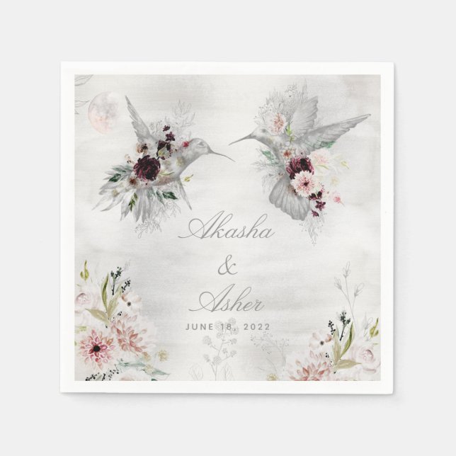 Ethereal Love Wedding Cocktail Napkins (Front)