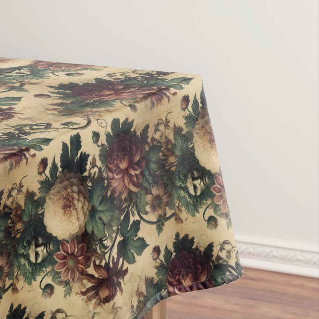 Ethereal Menace – Gothic Medium Pattern Tablecloth (In Situ)