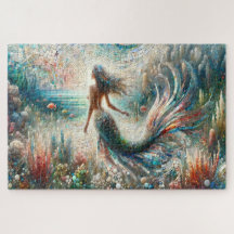 Ethereal Mermaid Mosaic Voyage