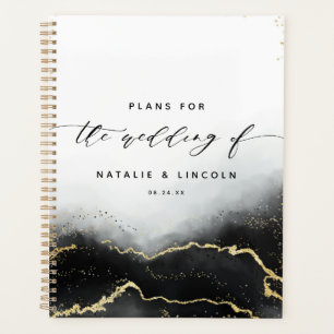 Ethereal Mist Ombre Black Watercolor Moody Mariage