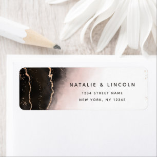 Ethereal Mist Ombre Blush Moody Return Address