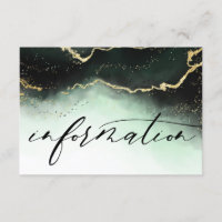 Ethereal Mist Ombre Emerald Wedding Information