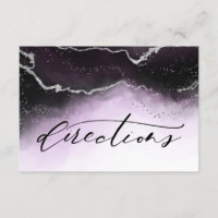 Ethereal Mist Ombre Purple Wedding Directions