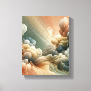 Ethereal Nebula Layers Surreal Abstract Art Design Canvas Print