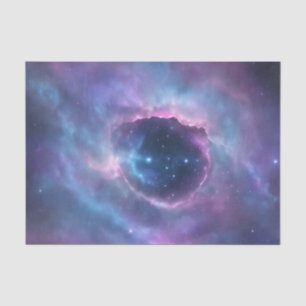 Ethereal Nebula Watercolor In Purple Pink Tissue Paper