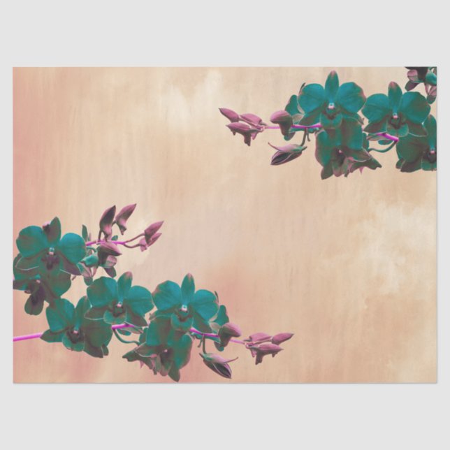 Ethereal Orchids Decoupage Tissue Paper (Front)