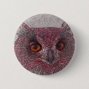 Ethereal Owl 2 Inch Round Button