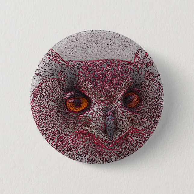 Ethereal Owl 2 Inch Round Button (Front)