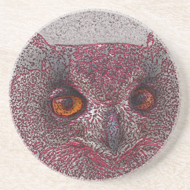 Ethereal Owl Coaster (Front)