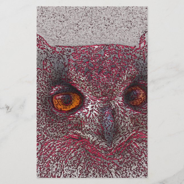 Ethereal Owl Stationery (Front)