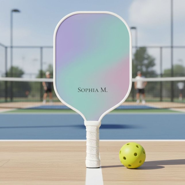 Ethereal Pastel Gradient Personalized Pickleball  Paddle (Creator Uploaded)