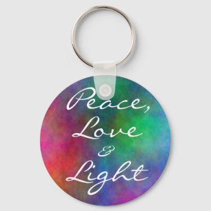 ethereal- Peace, Love, &, Light Keychain