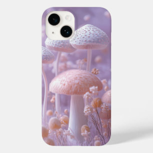 Ethereal Plush Mushroom Garden,Soft Pastel Fantasy Case-Mate iPhone 14 Case
