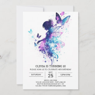 Ethereal Princess Fairy Birthday Bliss Invitation