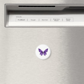 Ethereal Purple Butterfly Aesthetic Die-Cut Magnet