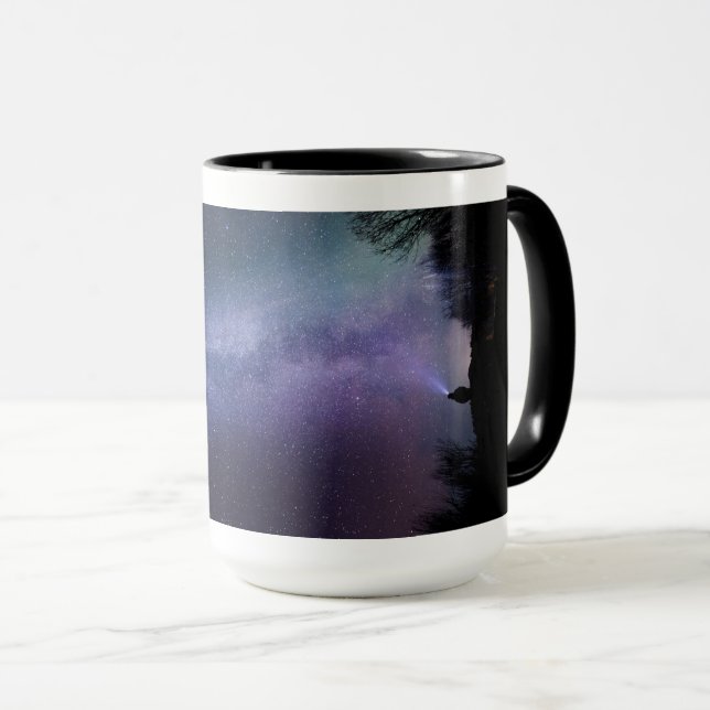 Ethereal Purple Smoke Art Mug (Front Right)