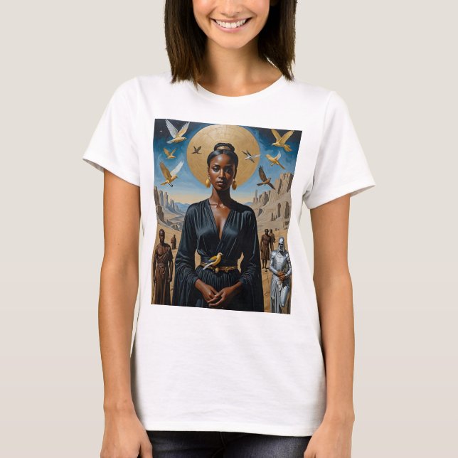 Ethereal Queen Divine Fantasy Art Tee (Front)