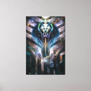 Ethereal Queen Of Galaxy Canvas Print
