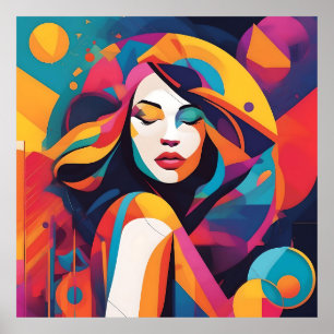Ethereal Radiance: A Symphony of Colours Poster