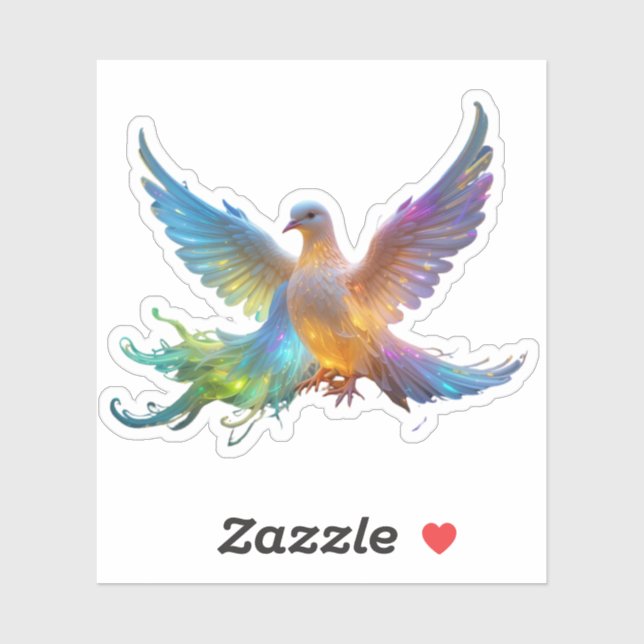 Ethereal Rainbow Dove - Symbol of Peace & Light (Sheet)