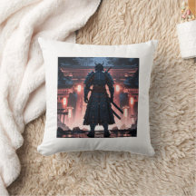 Ethereal Samurai : Misty Guardian Coussin