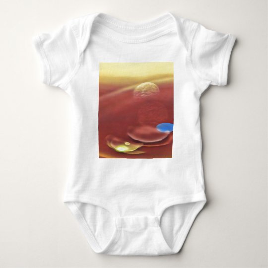 Ethereal Sci-fi Alien Planets Baby Bodysuit