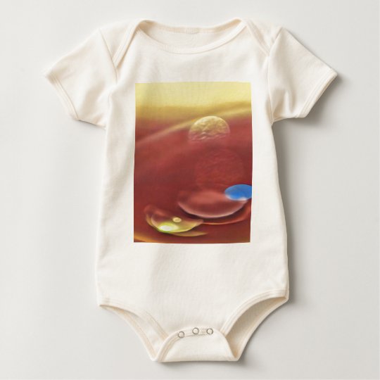Ethereal Sci-fi Alien Planets Baby Bodysuit