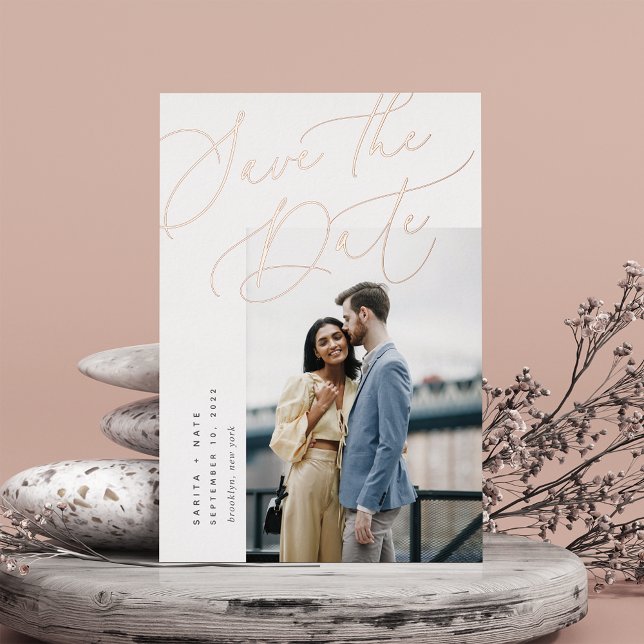 Ethereal Script | Elegant Photo Save the Date (Creator Uploaded)