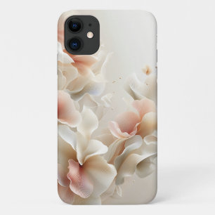 Ethereal Silky Floral Abstract - Elegant Soft Peac iPhone 11 Case