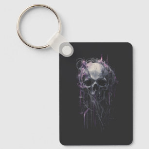 Ethereal Skull Abstract Grunge Dark Art T-Shirt Keychain