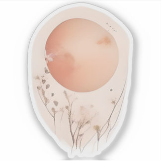 Ethereal Sunset with Wildflowers